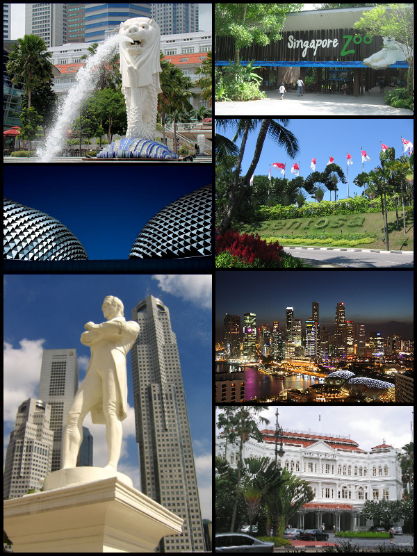 SIngapore Icons Interesting things to see in SIngapore. Source: Wikipedia